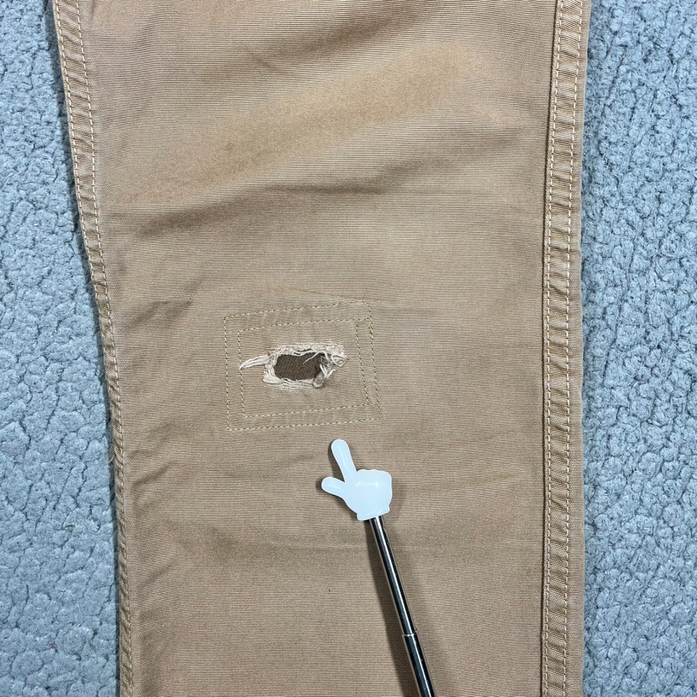 Apolis Global Citizen Pants Men 31 Straight Leg Cotton Canvas Tan Made in USA - Picture 3 of 14